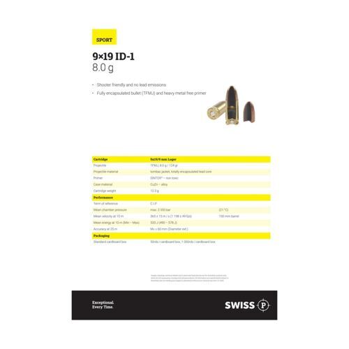 ID-1 | 8g | 124grs | TFMJ (SINTOX)