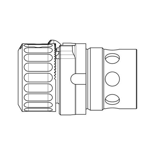 HUB Adapter für PRINT-X Schalldämpfer QD Rotex IIA
